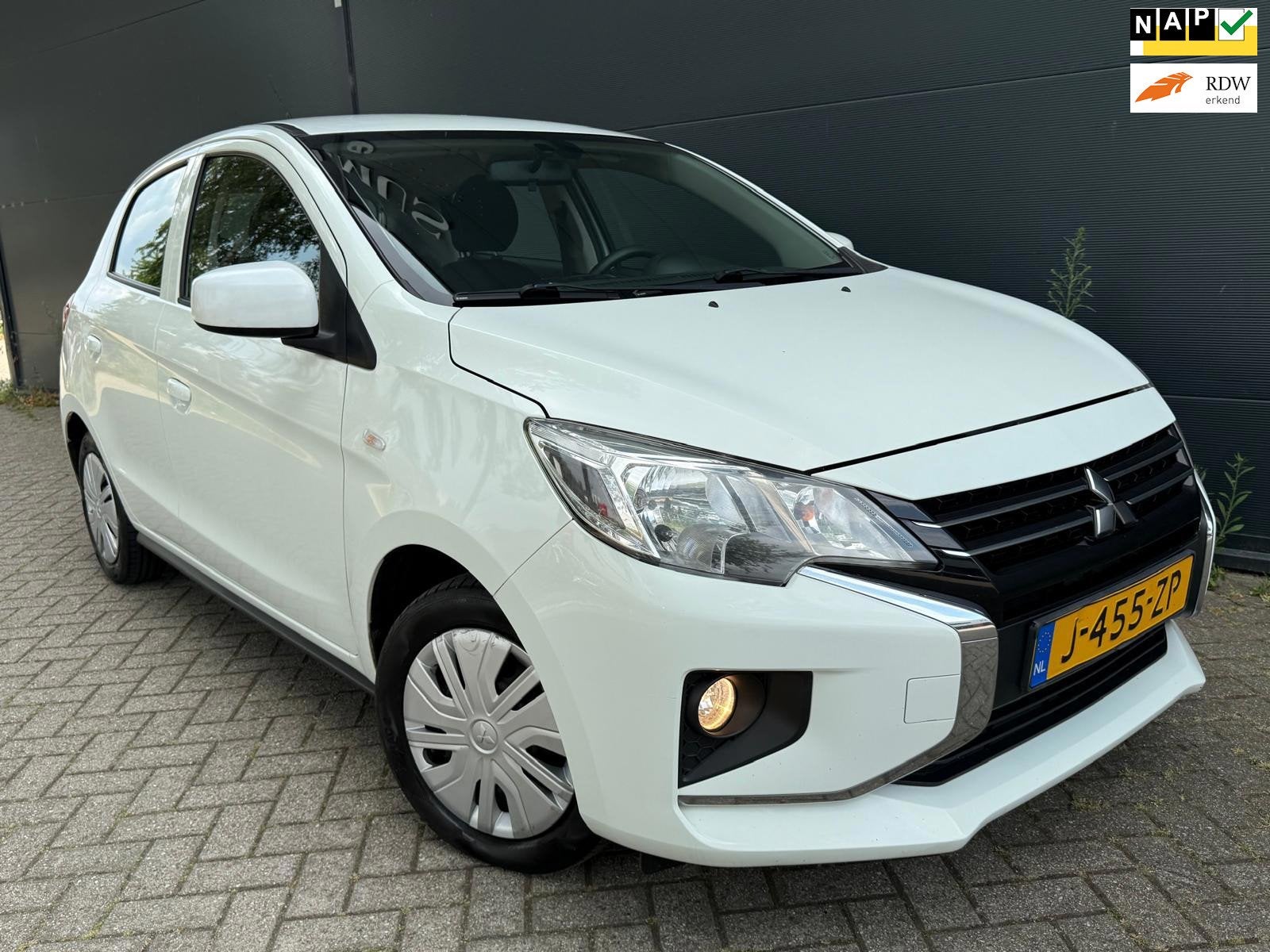 Mitsubishi Space Star 1.0 Cool+/5D/Airco/Elekramen/Nieuw apk, Voorwielaandrijving, Gebruikt, Euro 6, Wit