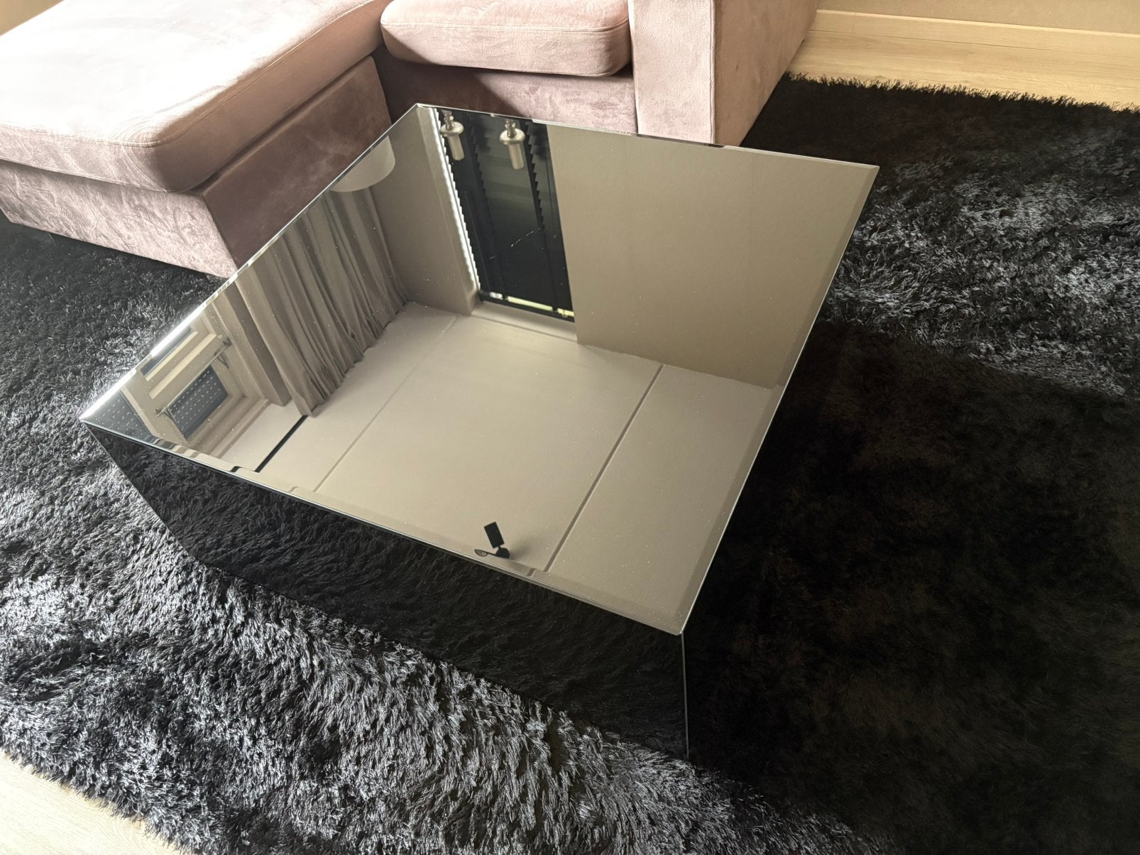 Glazen blok tafel, Ophalen of Verzenden