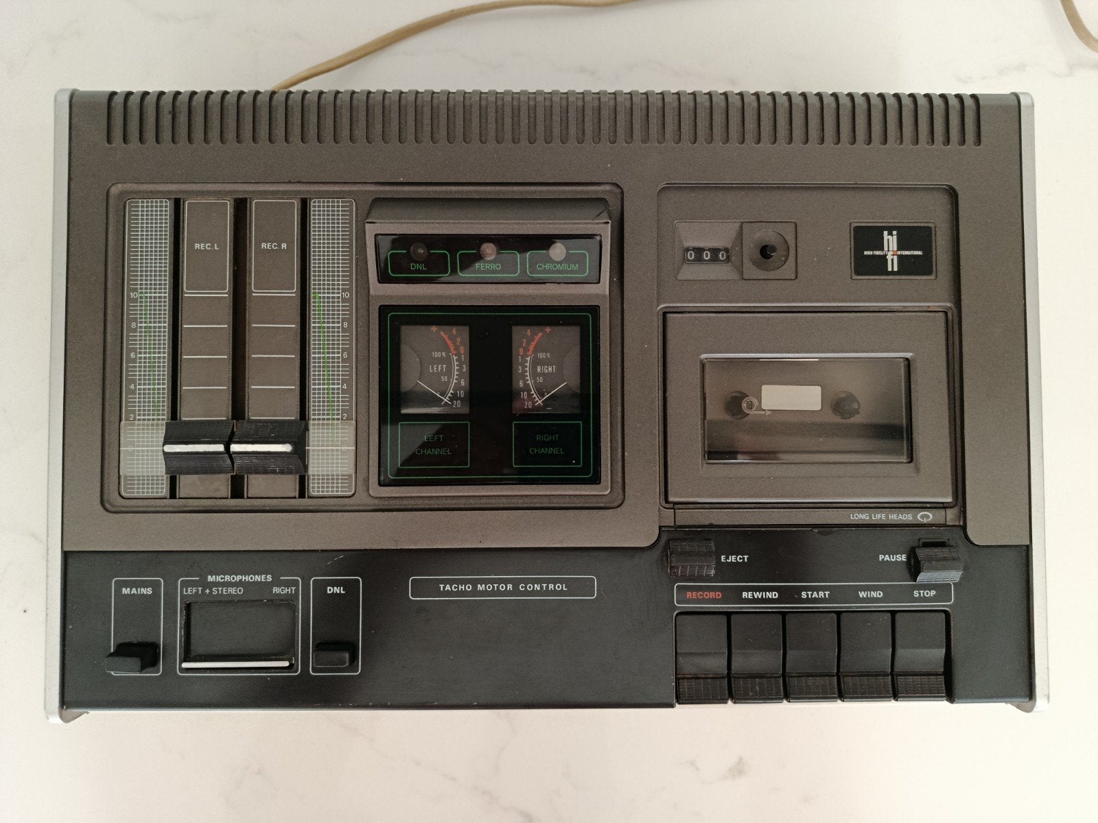 Philips N2515 HIFI Cassette Recorder - Vintage Audio, Ophalen of Verzenden, Enkel, Philips, Tape counter