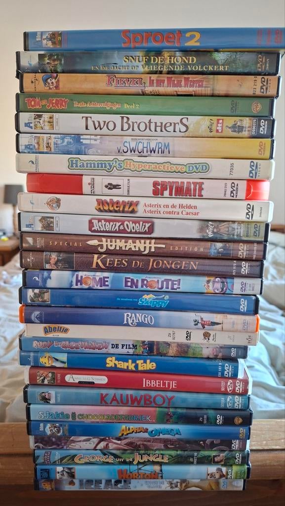 Grote collectie van 26 diverse kinderfilms op DVD, Avontuur, Gebruikt, Alle leeftijden, Ophalen of Verzenden
