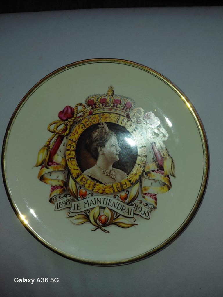 Willemina bordje 1898-1938, Ophalen of Verzenden