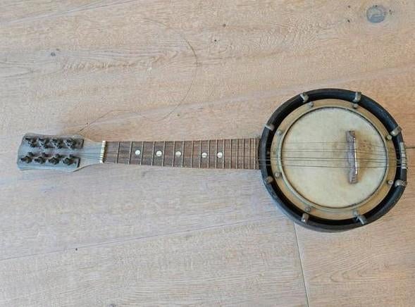 Banjo .vintage antiek   moet opgeknapt, Ophalen, Gebruikt