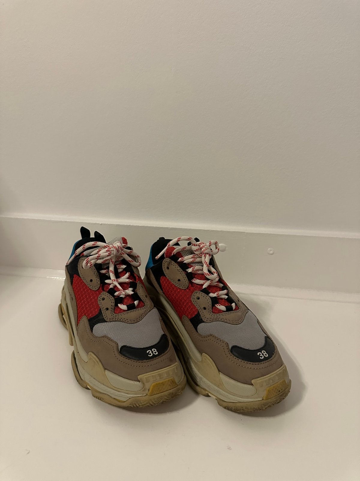 Balenciaga Triple S Sneakers Maat 38, Ophalen of Verzenden, Gedragen, Overige kleuren, Sneakers of Gympen