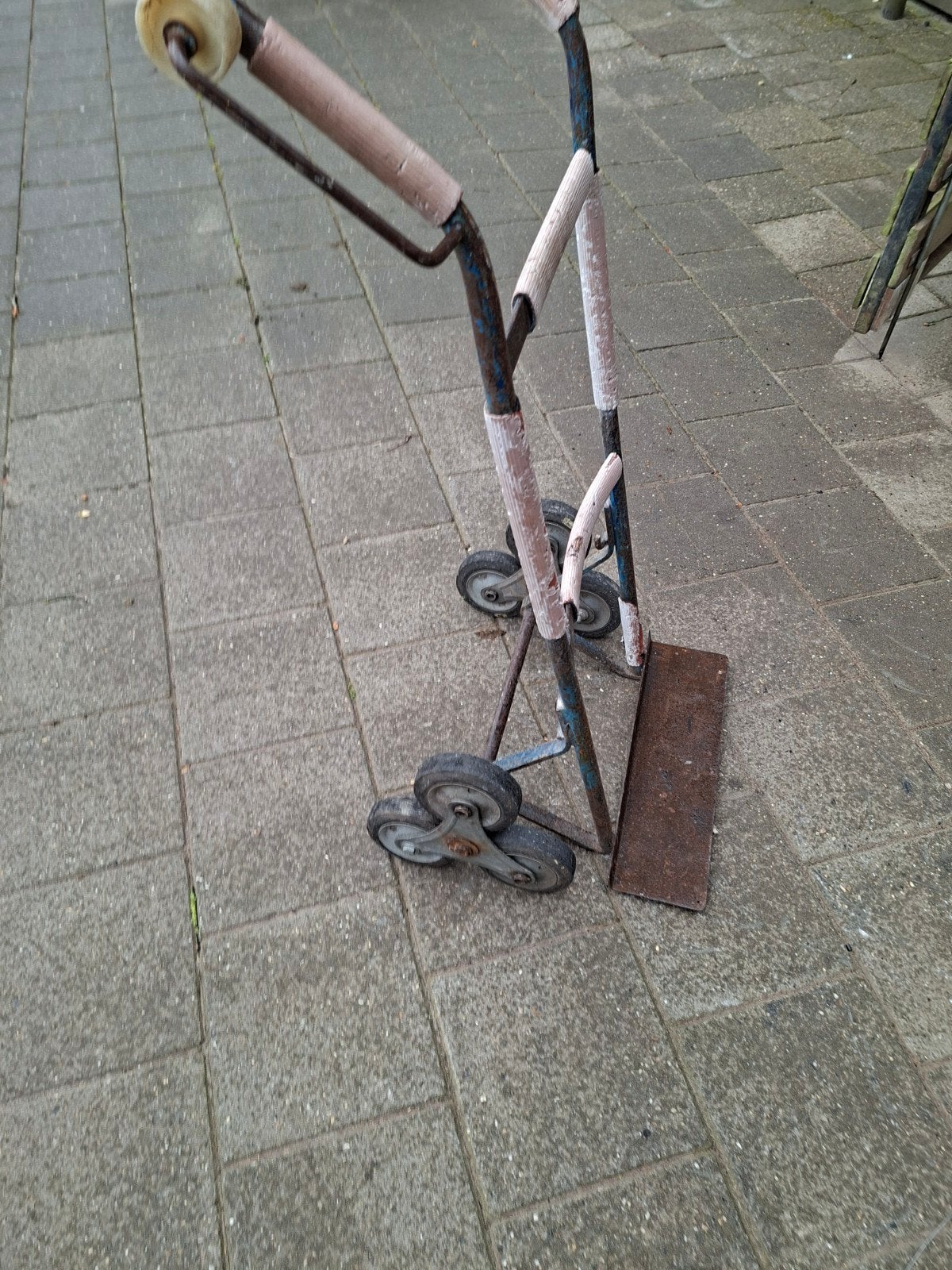 Steekwagen traploper 60breed zware uitvoering, Doe-het-zelf en Verbouw, Transportwagens, 60 tot 80 liter, Ophalen, Gebruikt, Steekwagen