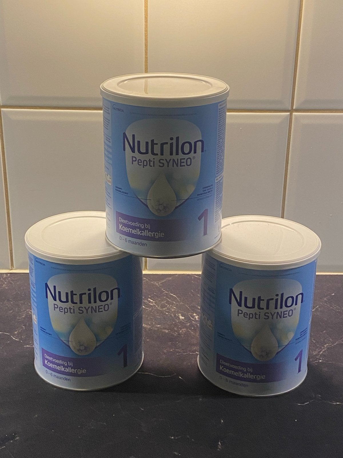 Nutrilon Pepti SYNEO 1 (0-6 mnd) - 3 blikken a 23 euro pst, Ophalen, Nieuw, Overige typen, Nutrilon