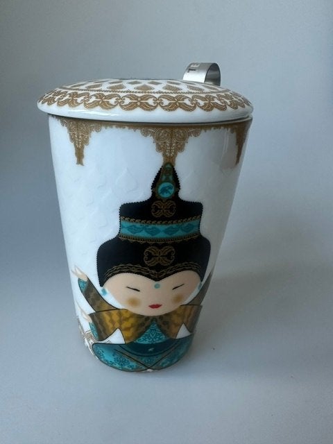 Theemok Eigenart TEAVE Little Shiva Ocean met zeef en deksel, Overige typen, Nieuw, Ophalen of Verzenden, Overige stijlen