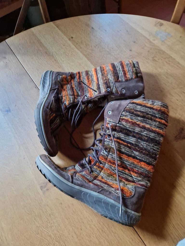 TEDDY GEVOERDE LAARZEN MAAT 41 MERRELL, Ophalen of Verzenden, Bruin, Hoge laarzen