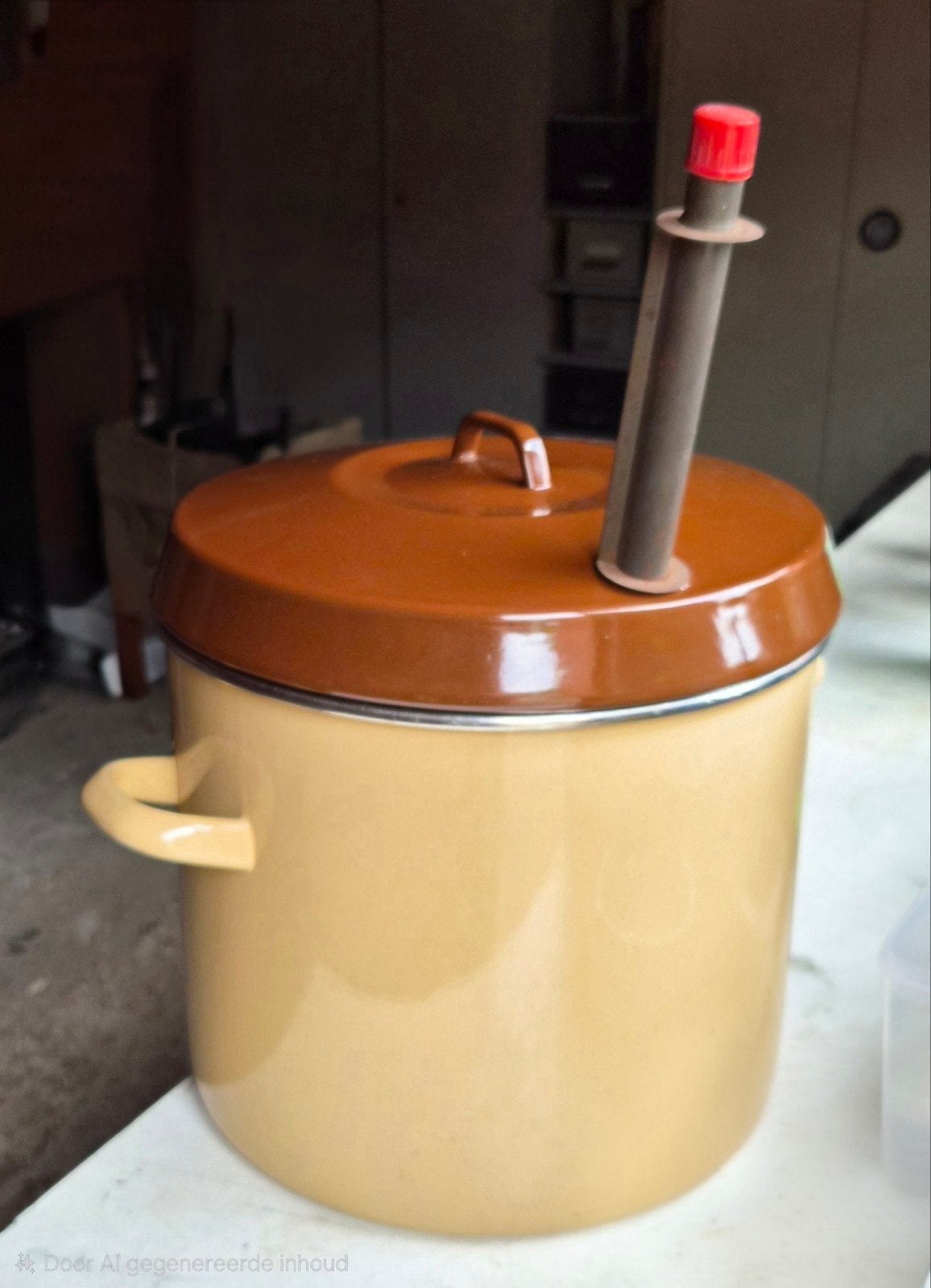 Vintage Weckketel / Inmaakketel - Emaille, Ophalen, Gebruikt, Emaille