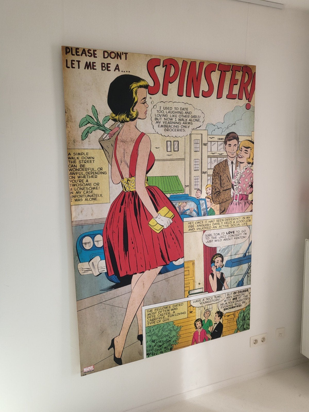 Marvel XXL poster 122x183cm van een strip uit 1963, Eén comic, Ophalen, Gelezen, Amerika