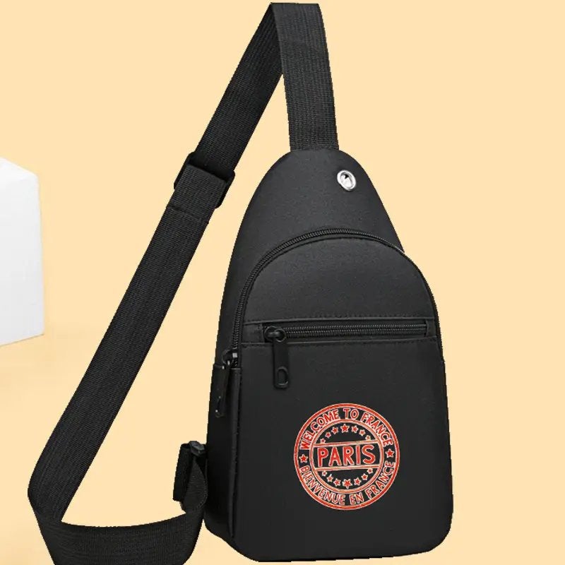 Magnifique 1-layer ALL-IN-ONE SLING/Cross Bodybag "PARIS", Verzenden, Nieuw, Zwart