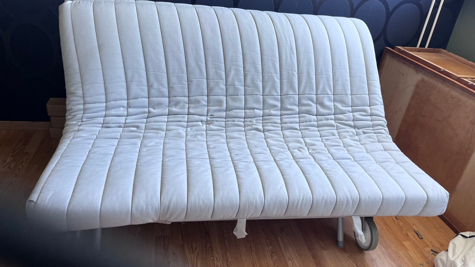 Gratis Slaapbank 160x200 cm, Ophalen, Gebruikt, Zwart, Tweepersoons