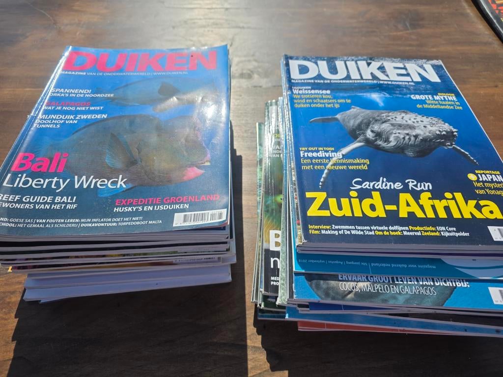 Duiken Magazine: Diverse edities over onderwaterwereld, Boeken, Tijdschriften en Kranten, Gelezen, Overige typen, Ophalen