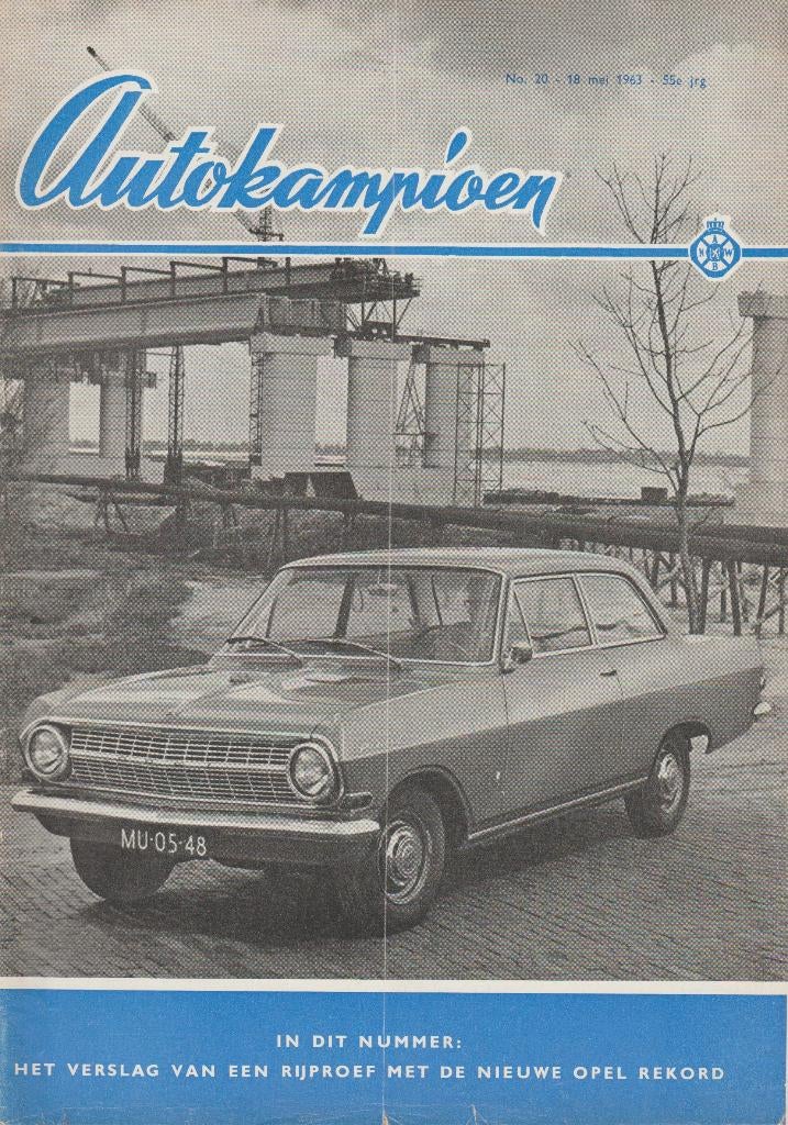 Opel Rekord A test in Autokampioen 1963, Boeken, Auto's | Folders en Tijdschriften, Gelezen, Opel, Ophalen of Verzenden, Autokampioen