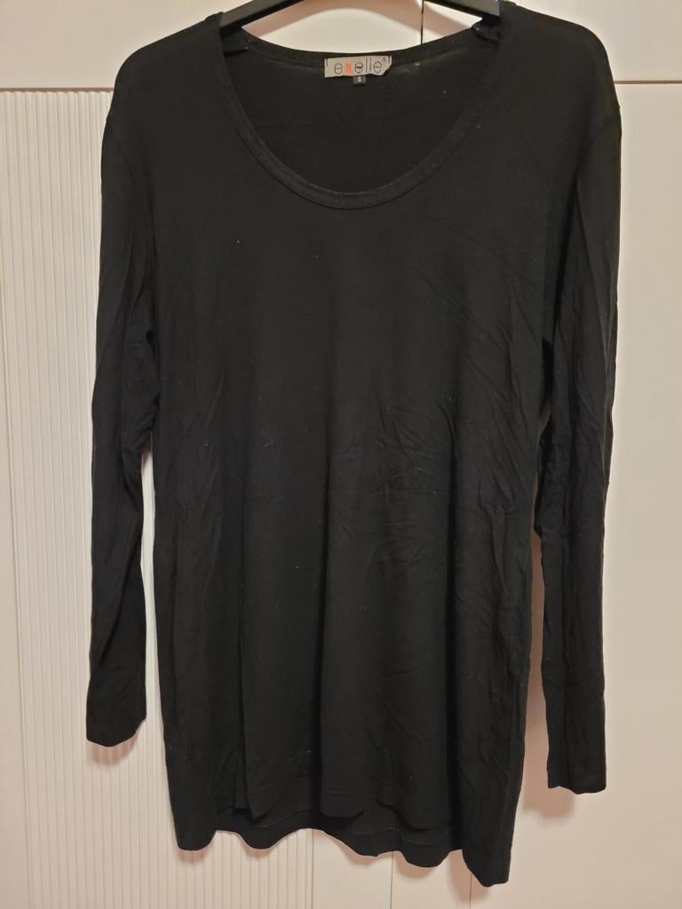 Nieuwe, zwarte longsleeve van Exelle, maat S/maat 48., Zwart, Maat 46/48 (XL) of groter, Nieuw, Ophalen of Verzenden