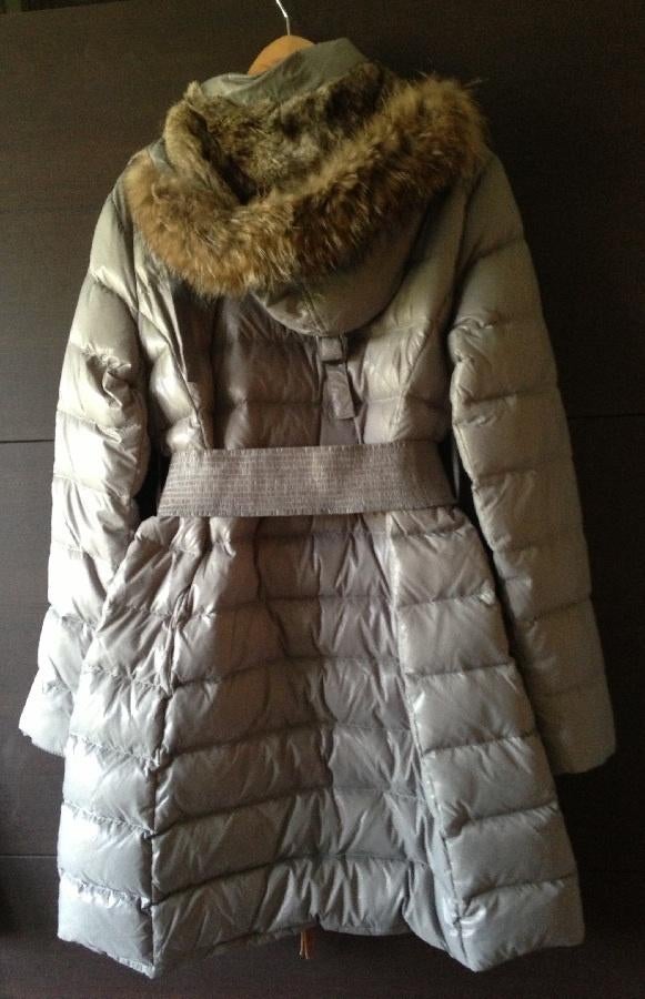 MOSCOW winterjas jas lang licht grijs donsjas echte bont XL, Kleding | Dames, Jassen | Winter, Nieuw, Maat 46/48 (XL) of groter