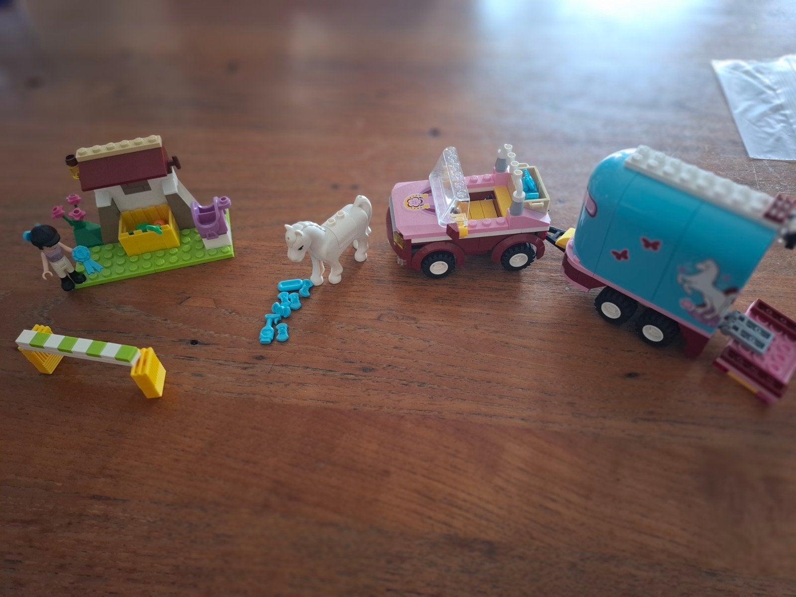 LEGO Friends 3186 Paardentrailer met Jeep, Ophalen of Verzenden, Gebruikt, Overige merken