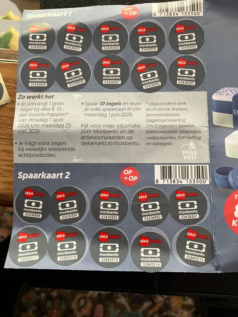 Te koop 1 volle kaart  Deka markt, Ophalen of Verzenden, Winkel, Super of Benzinepomp, Volle spaarkaart