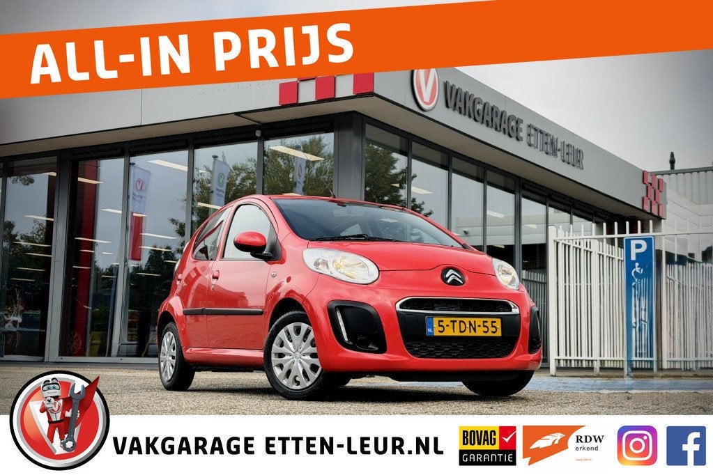 Citroën C1 1.0 Collection | AIRCO | BLUETOOTH | TREKHAAK FI, Voorwielaandrijving, Stof, Gebruikt, 4 stoelen