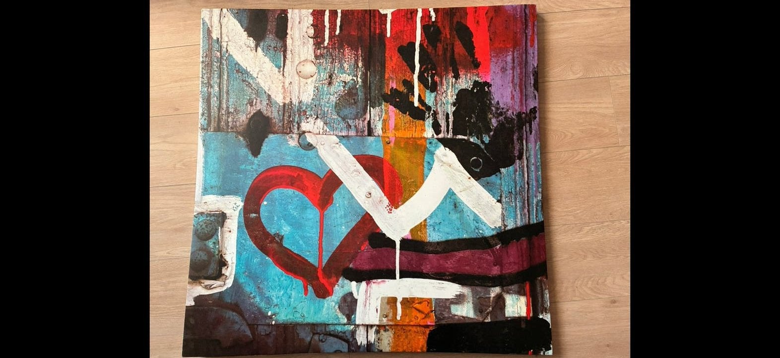 IKEA canvas schilderij 'Heart Street' 90 x 90 by Tony Koukos, Ophalen