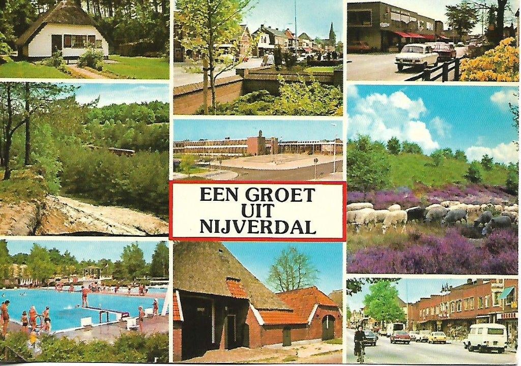 Nijverdal- -9-luik., Verzenden, 1980 tot heden, Gelopen, Overijssel