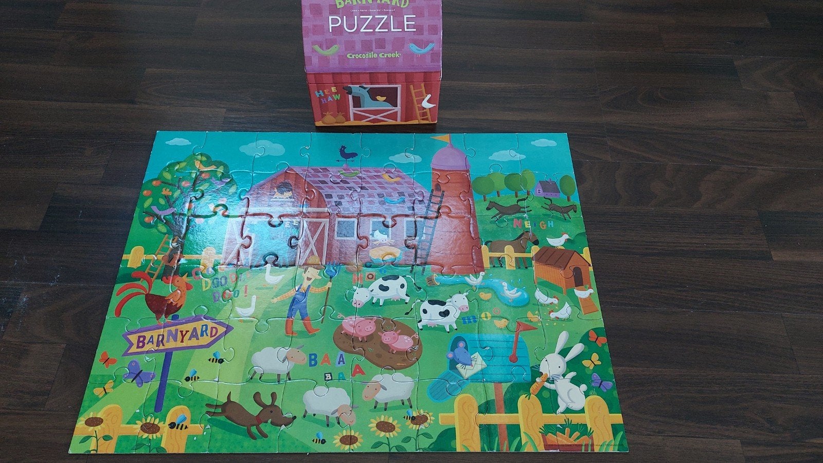 Barnyard Puzzle 48 stukjes - Crocodile Creek, Kinderen en Baby's, Ophalen of Verzenden, 10 tot 50 stukjes, Zo goed als nieuw, 4 tot 6 jaar
