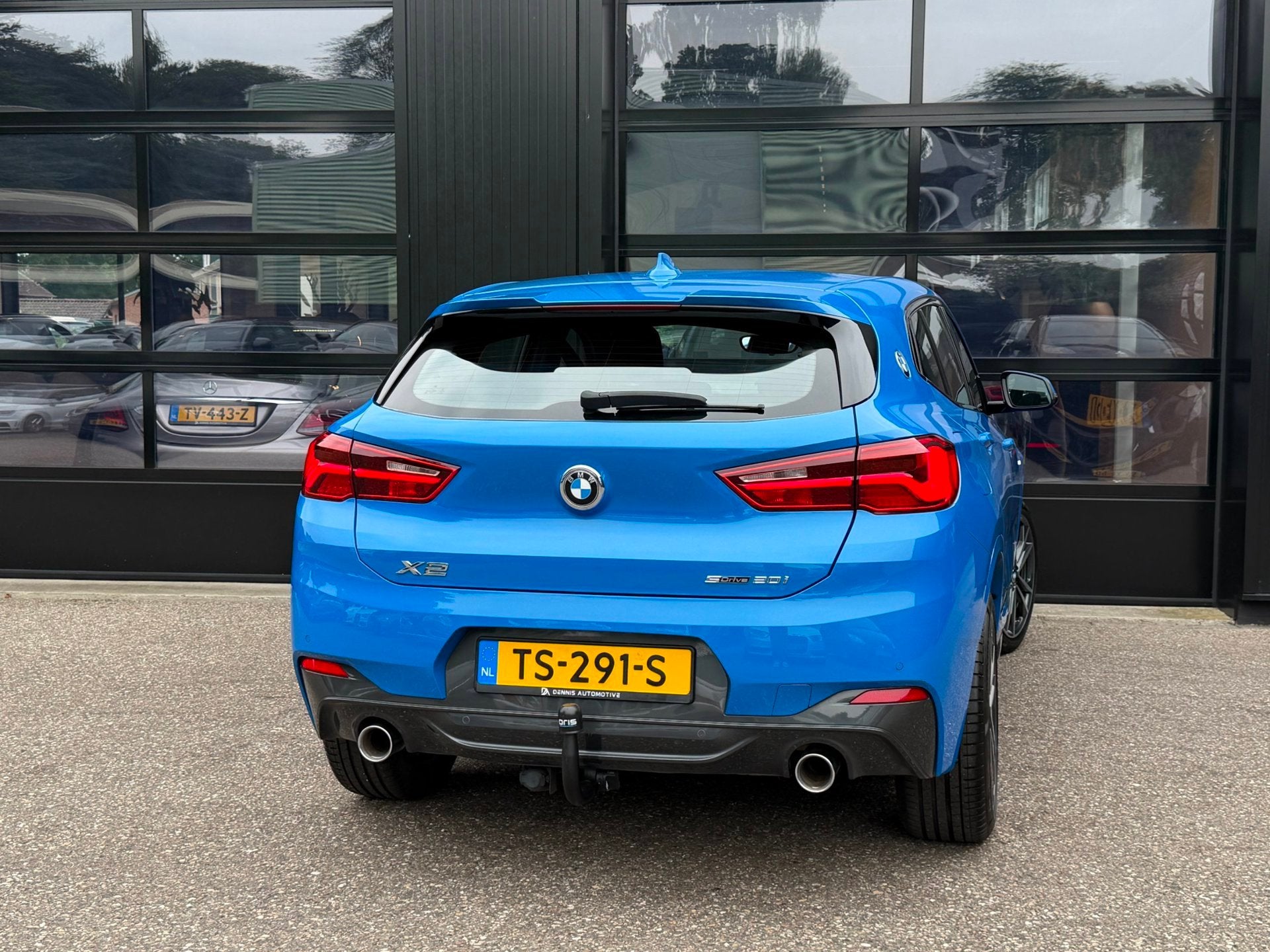 BMW X2 SDrive20i M-Sport Shadowline Headup Misano Blauw, Auto's, 1998 cc, X2, Automatische klimaatregeling, Bedrijf