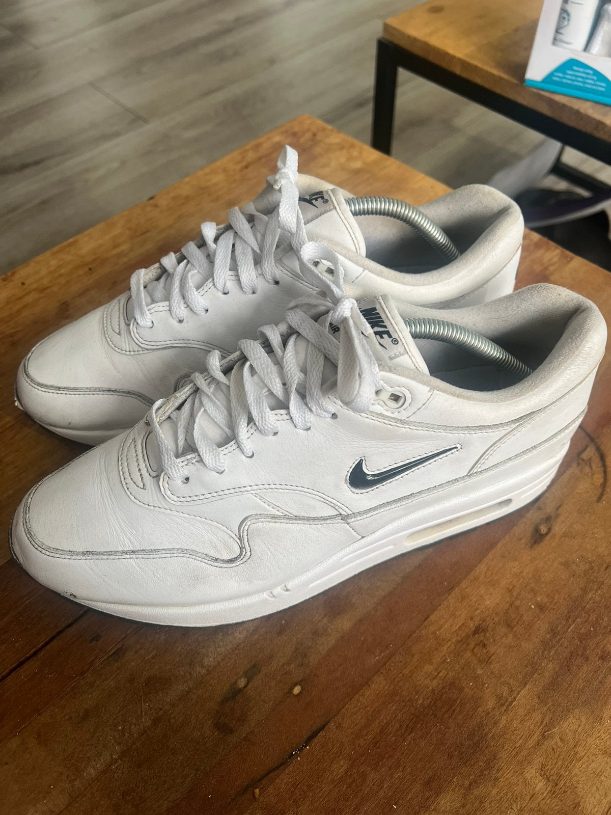 Nike air max 1 Jewel Black Diamond Premium - 44 - Wit, Kleding | Heren, Schoenen, Wit, Ophalen of Verzenden, Sneakers of Gympen