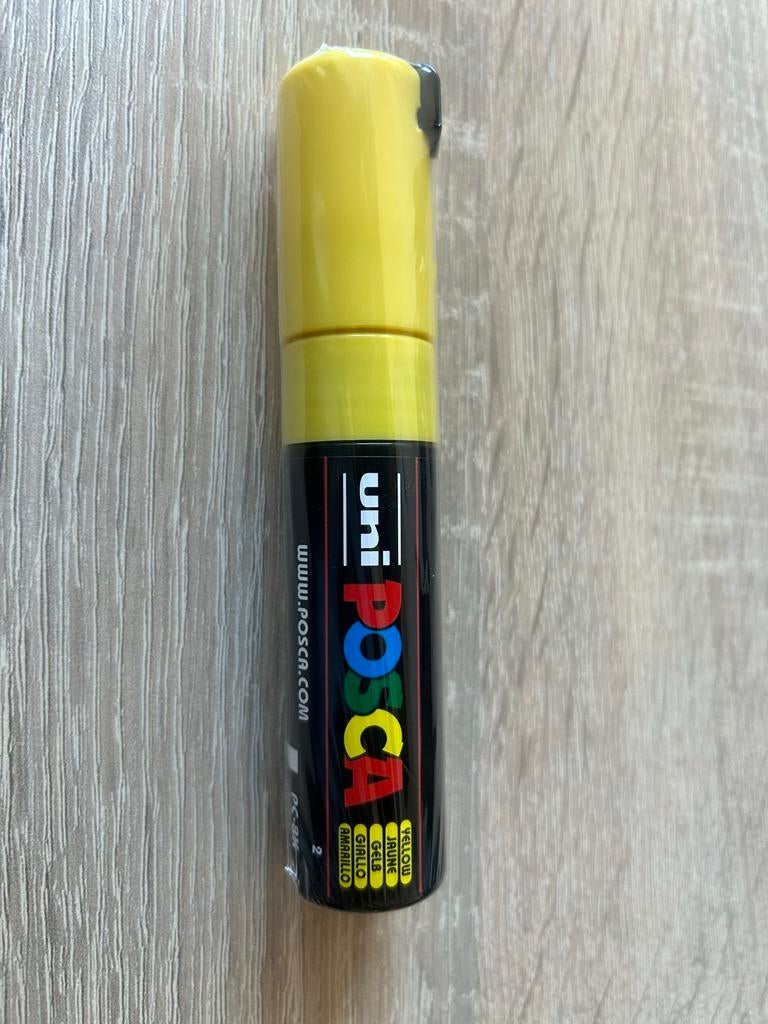 Uni Posca PC-8K gele stift, Hobby en Vrije tijd, Tekenen, Ophalen of Verzenden, Nieuw, Potlood of Stift
