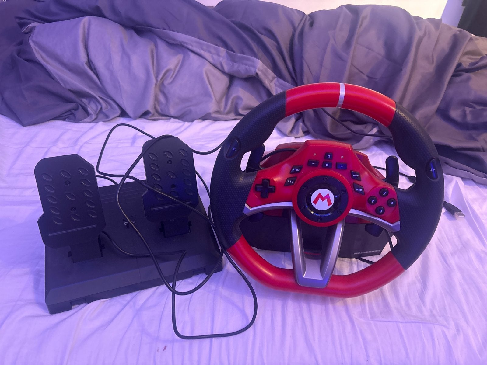 Mario Kart racestuur en pedalen voor Nintendo Switch, Spelcomputers en Games, Overige typen, Ophalen of Verzenden, Zo goed als nieuw