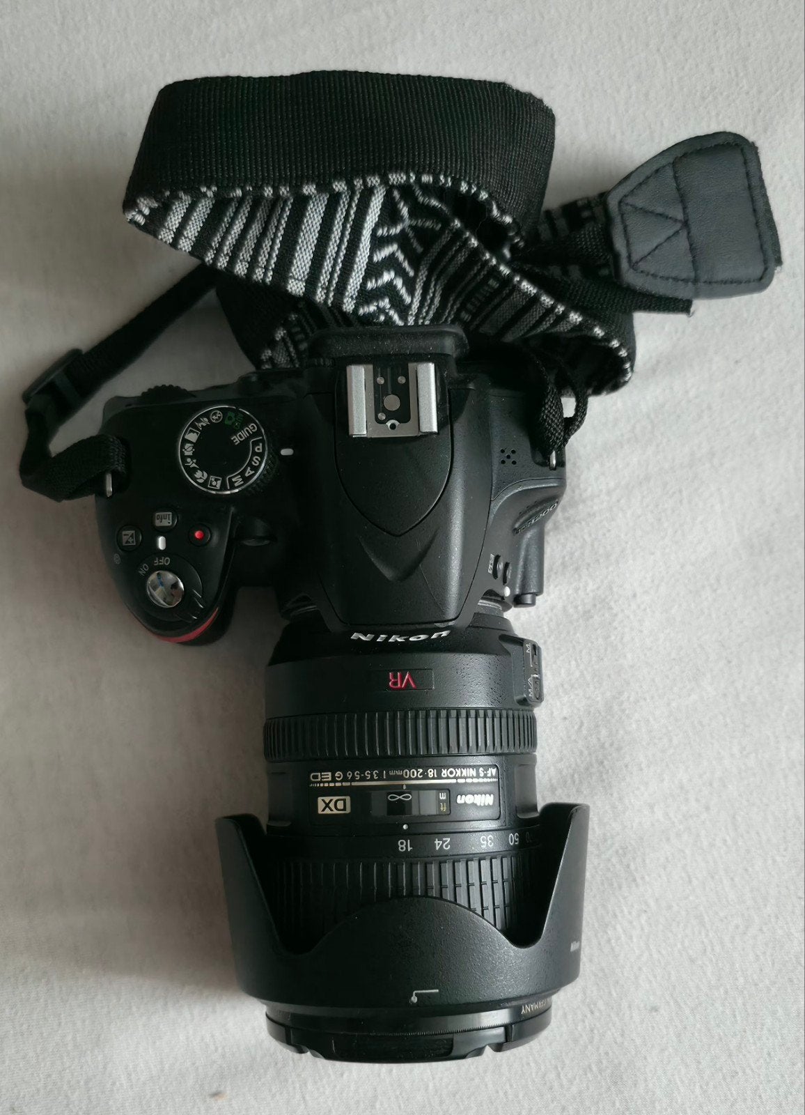 Nikon D3200 + Nikon 18-200mm complete set, Spiegelreflex, Geheugenkaart, Ophalen of Verzenden, 24 megapixels