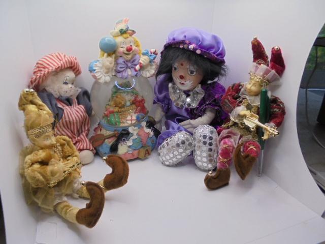 CLOWNS DIVERSE 5 STUKS, -, -, Ophalen of Verzenden, Zo goed als nieuw