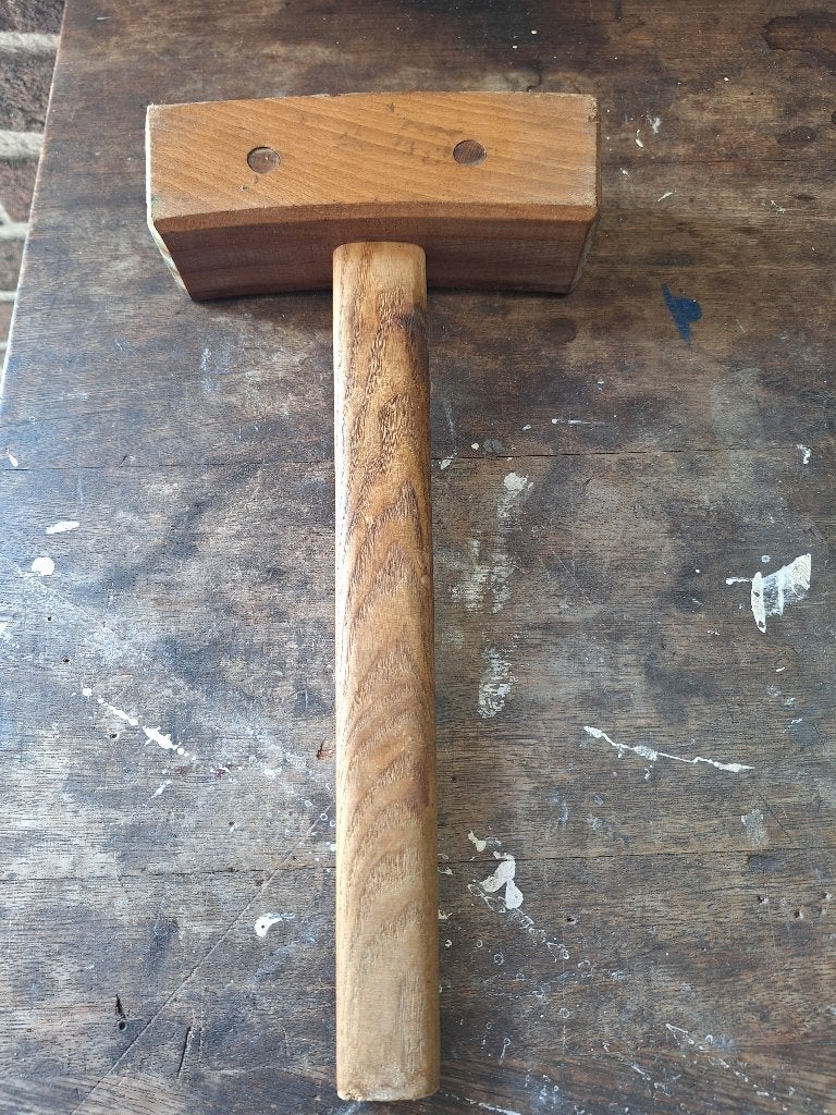Beuken houten klophamer, Doe-het-zelf en Verbouw, Gereedschap | Handgereedschap, Ophalen, Gebruikt, Overige typen