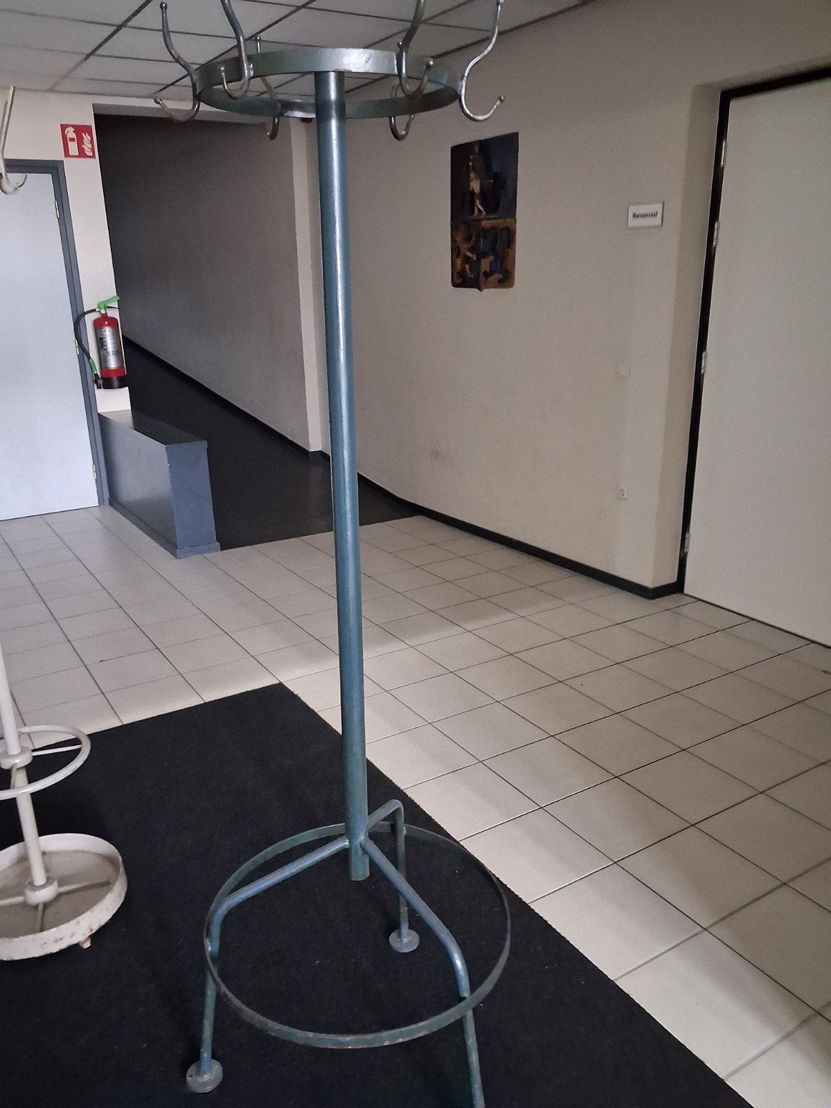 Metalen Kapstok met 6 dubbele haken - Rond & Stabiel, Ophalen, Gebruikt, Metaal, Staande kapstok