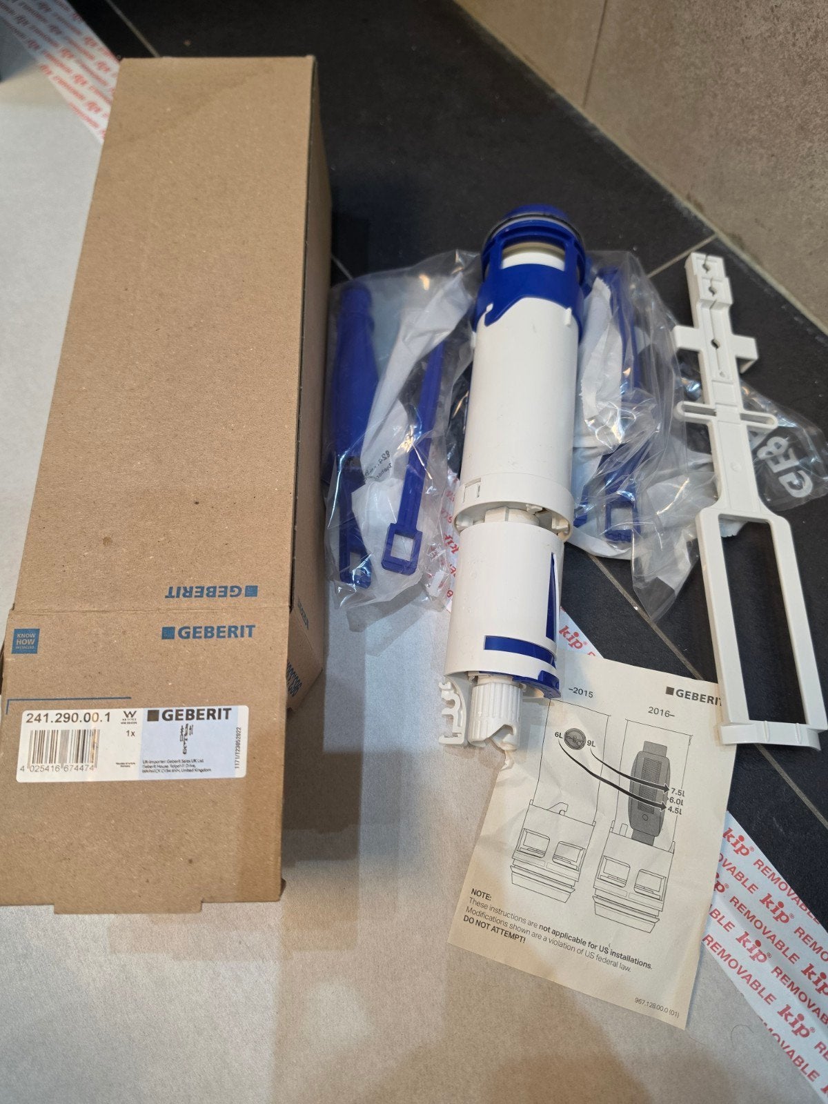 Geberit Bodemventiel UP700/720 Duofix 241.290.0, Ophalen of Verzenden, Nieuw, Toilet