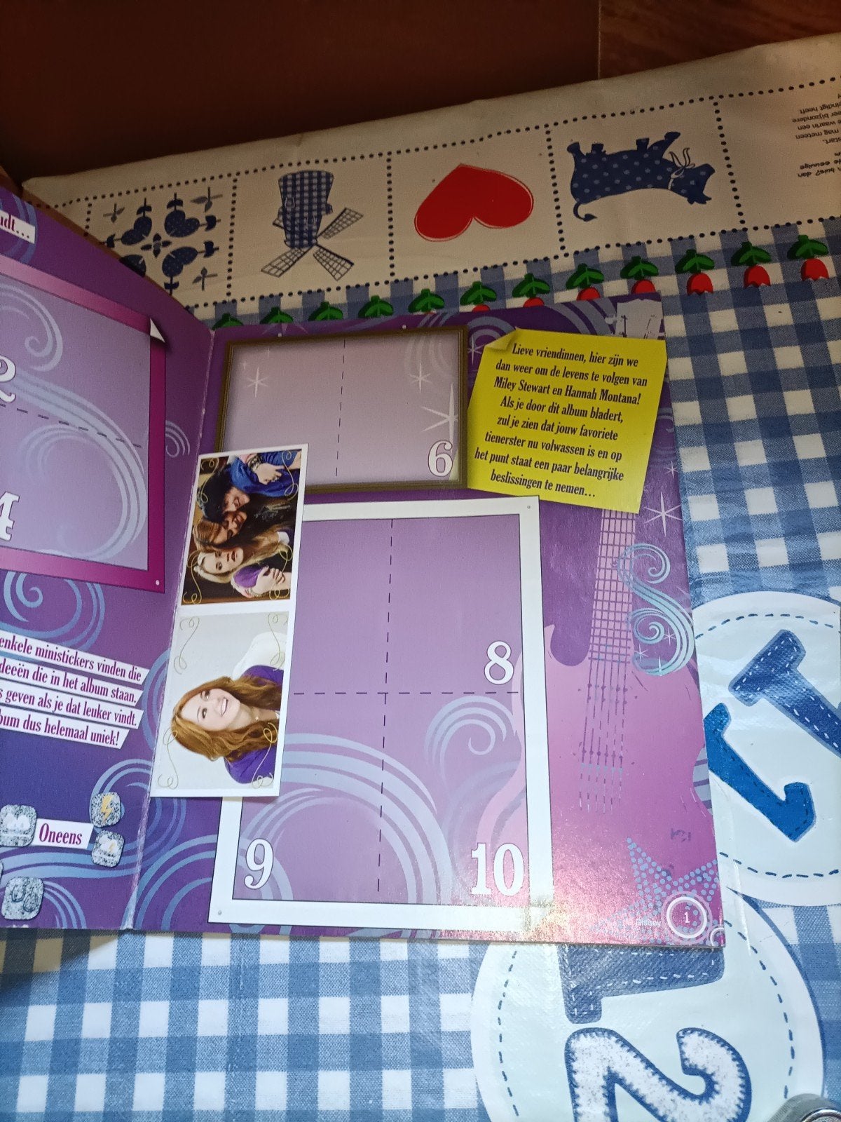 Hannah Montana stickerboek met een paar stickers, Ophalen of Verzenden