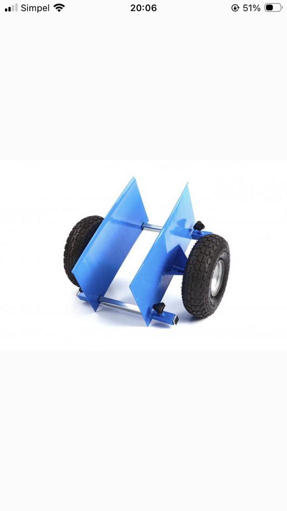 Platenroller, 100 liter of meer, Ophalen of Verzenden, Zo goed als nieuw, Transportkar