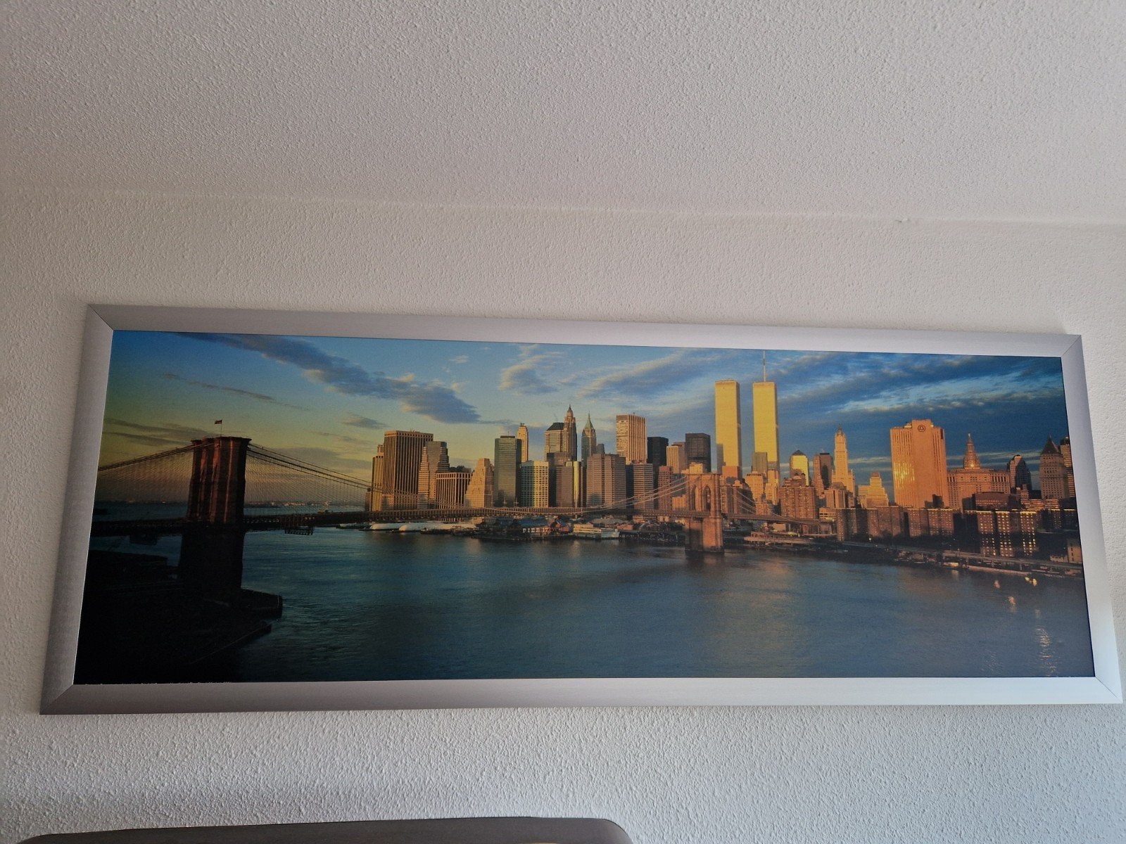 New York City skyline met Brooklyn Bridge, Ophalen, Zo goed als nieuw, Print