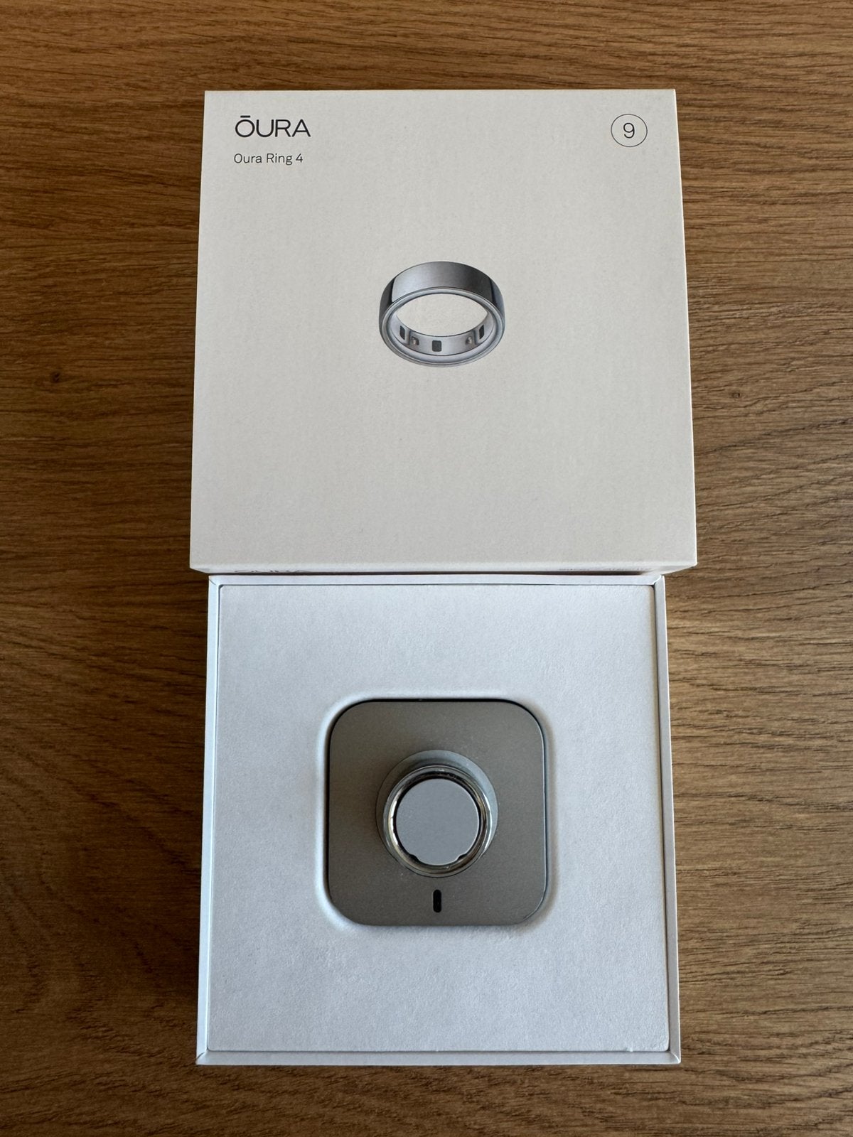 Oura Ring 4 - Silver - Maat 9, Ophalen, Zo goed als nieuw, Waterdicht, Android