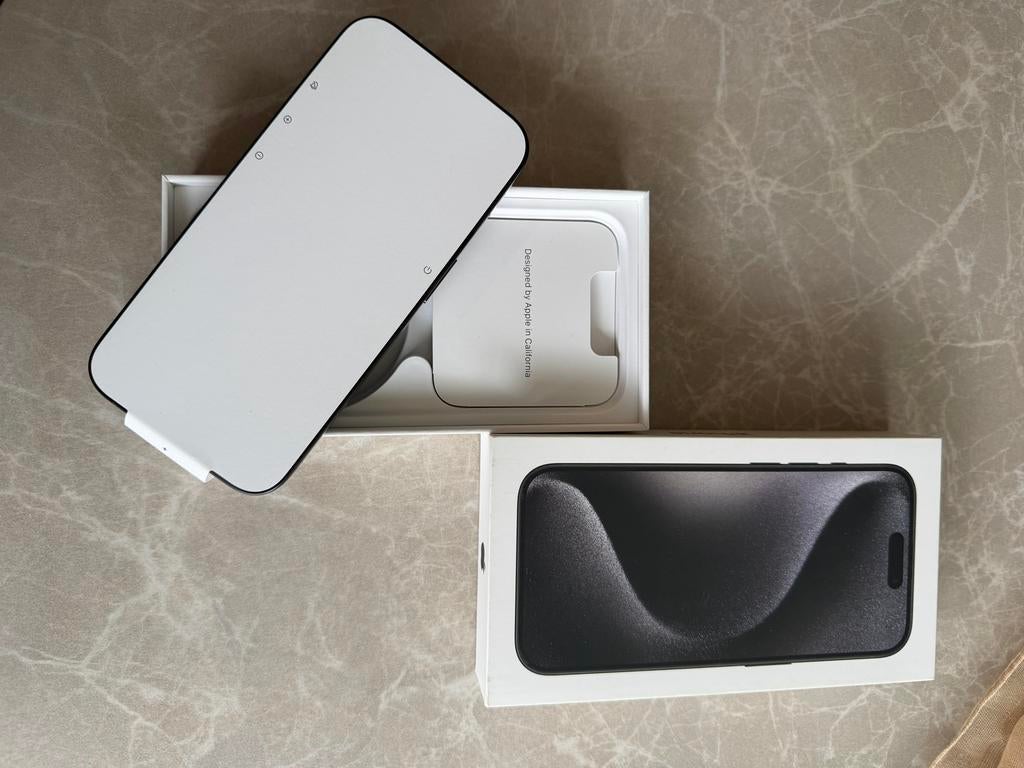 Apple iPhone 15 Pro 128GB - Nieuw in doos, Ophalen, 128 GB, Zwart, Nieuw