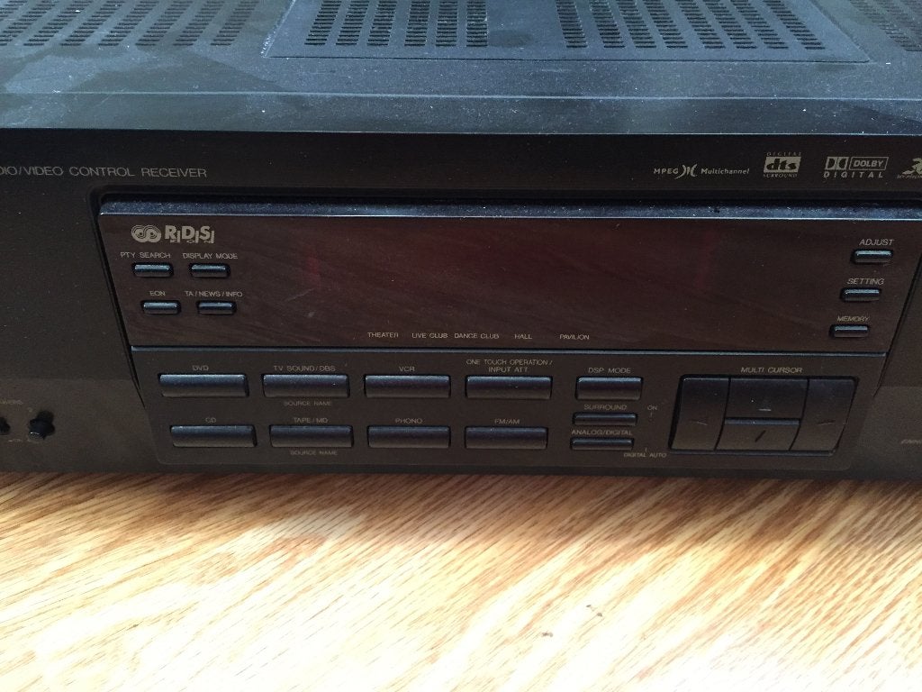 Jvc dolby surround versterker 200 watt prima werkend, Gebruikt, JVC, Ophalen of Verzenden, 120 watt of meer