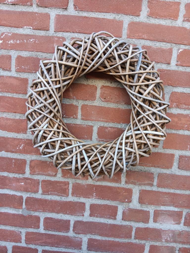 Rotan krans, Huis en Inrichting, Woonaccessoires | Kransen, Ophalen of Verzenden, Gebruikt