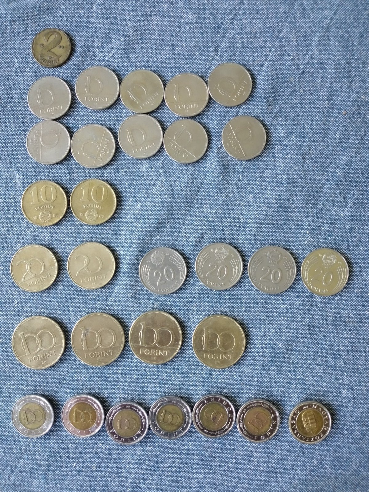 Hongaarse munten jaren 70, 80, 90, 00., Ophalen of Verzenden, Nederland, Munten