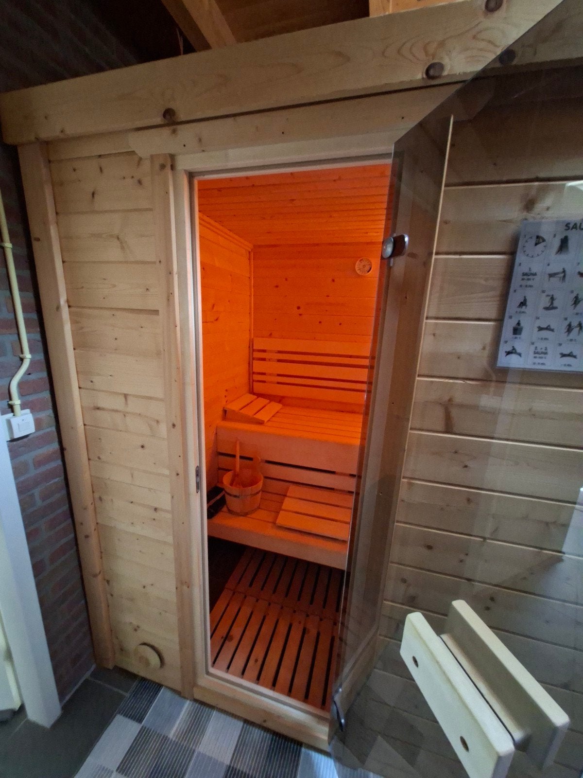 Zeer nette "Sauna"  te koop!!!, Sport en Fitness, Sauna, Ophalen, Complete sauna