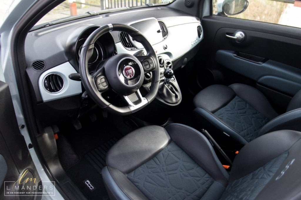 Fiat 500C 1.0 Hybrid Launch Edition 2020 BLAUW | Cabrio | Di, Keurmerk '100% Onderhouden', 12 maanden, Gebruikt, Euro 6