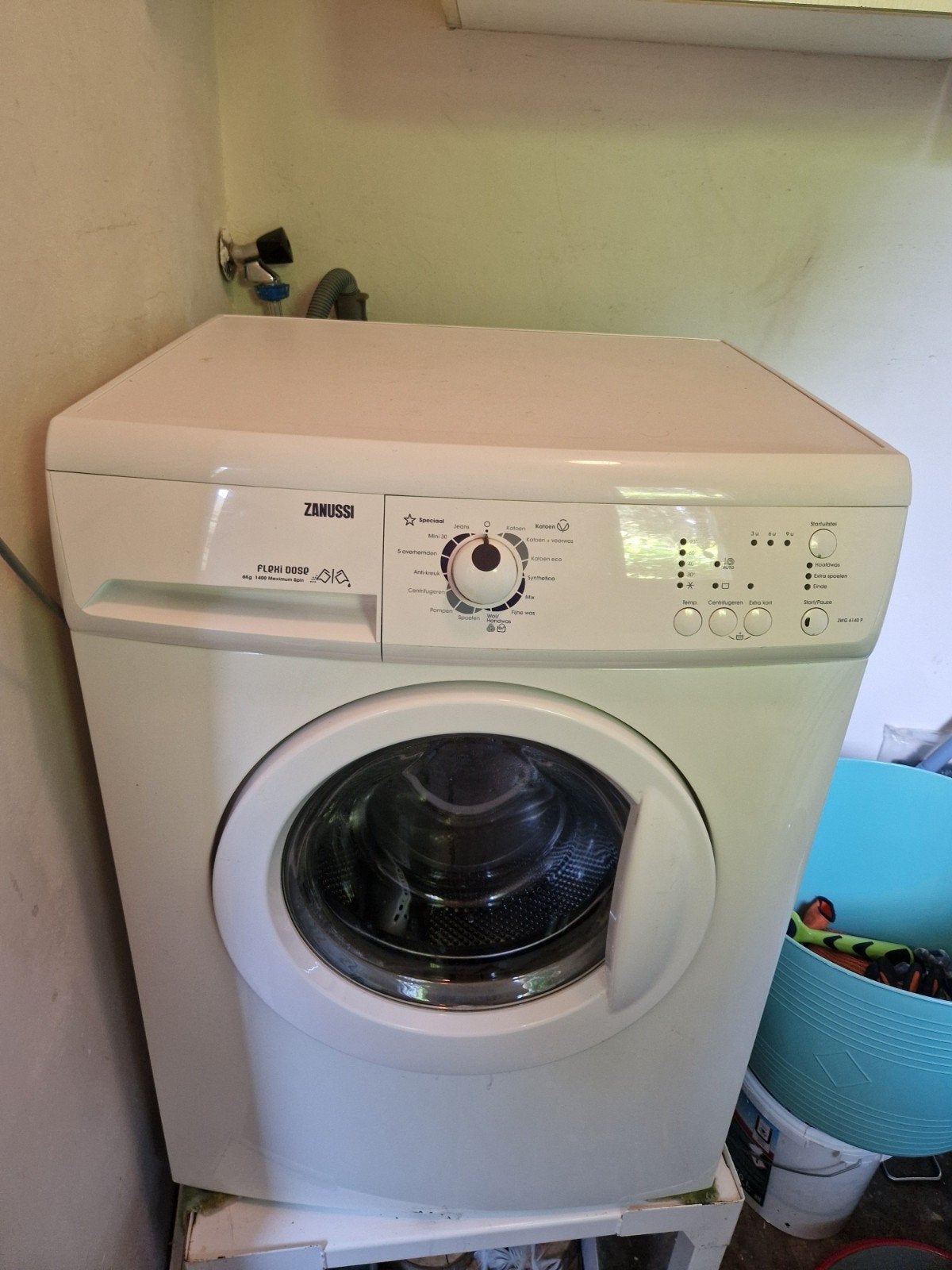 Zanussi Flexi Dose 6kg 1400 toeren wasmachine, Ophalen, Gebruikt, Handwasprogramma, Voorlader