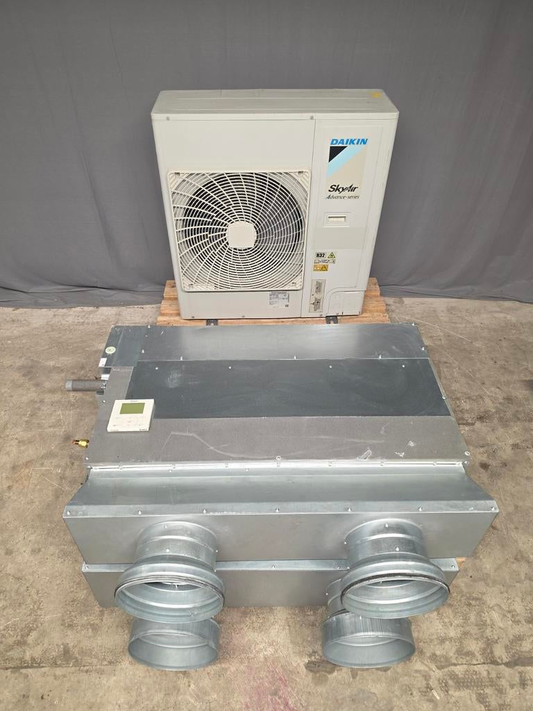 Daikin 2x kanaal airco R32 inverter warmtepomp 10 kW A+, Witgoed en Apparatuur, Airco's, Koelen en Ontvochtigen, Timer, 3 snelheden of meer