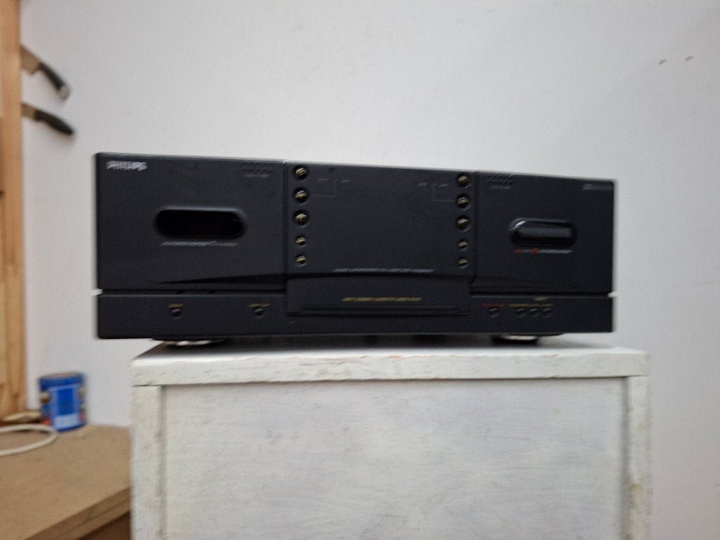 uitstekende philips cassettedeck type fc410, Audio, Tv en Foto, Ophalen of Verzenden, Dubbel, Philips, Auto-reverse