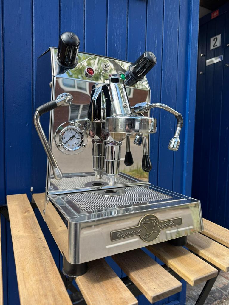 BFC Junior Plus E61 HX espressomachine - goed onderhouden, Witgoed en Apparatuur, Koffiezetapparaten, Ophalen, Gebruikt, Espresso apparaat