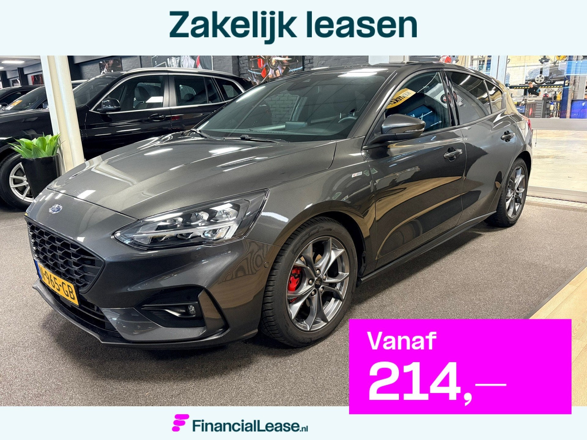 Ford Focus 1.0 EcoBoost Hybrid ST Line X Business /camera /, Dealer onderhouden, Gebruikt, 1277 kg, Origineel Nederlands