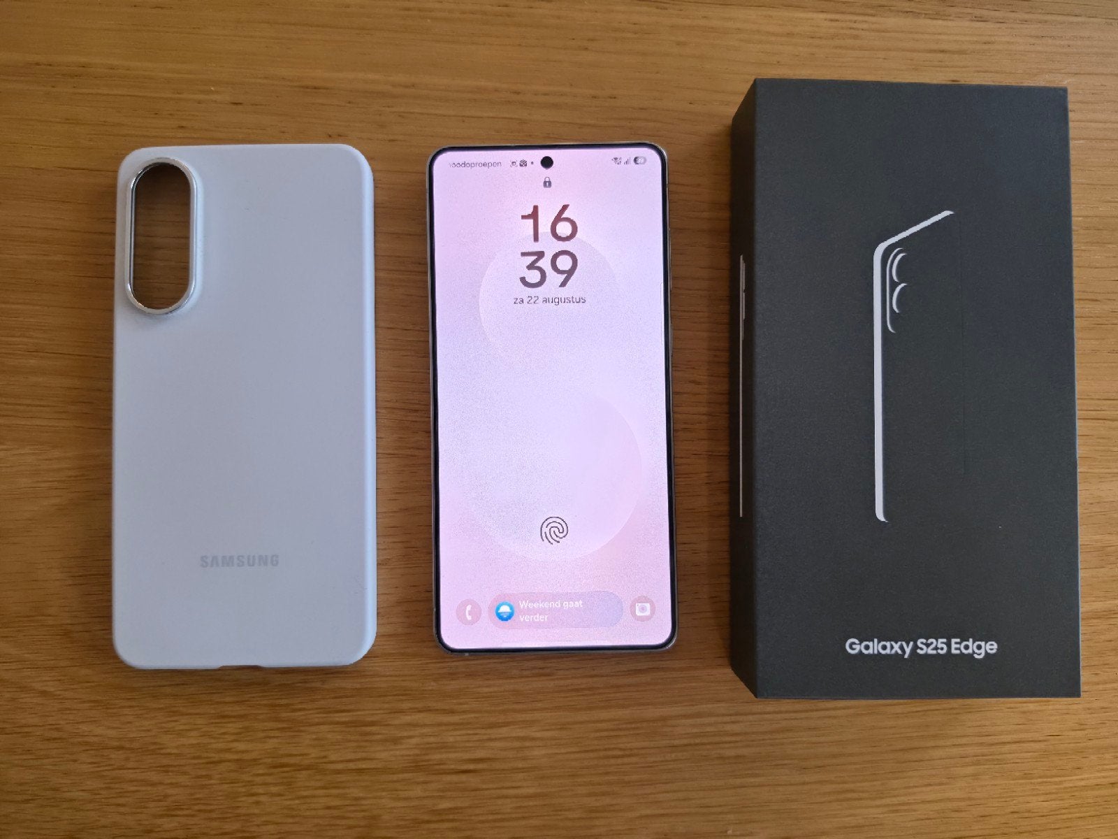 Samsung S25 Edge 256gb silver in nieuwstaat, Telecommunicatie, Mobiele telefoons | Samsung, 256 GB, Ophalen, Zo goed als nieuw